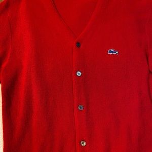 Vintage IZOD Lacoste button down sweatshirt